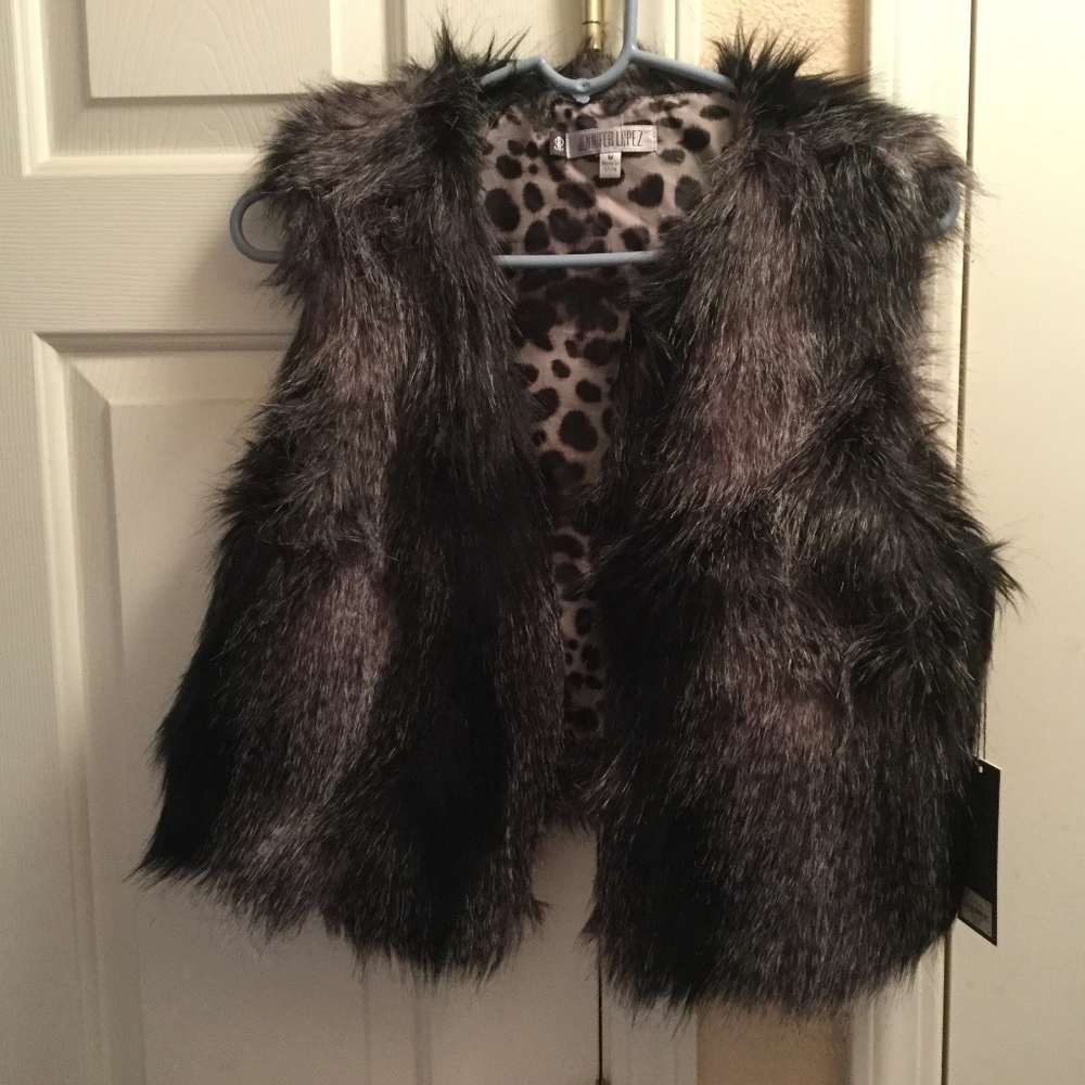 Faux fur vest